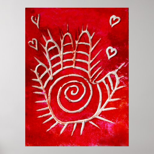 Hand of Fatima - Healing Hands with Love Print