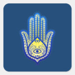 Hand of Fatima Square Stickers