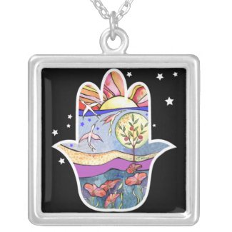 Hand of God Bat Mitzvah Hemsa Gift Necklace necklace