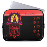 Hand of Hamsa feat: Tree of Life 3 Laptop Computer Sleeve