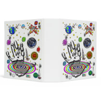 Hand of Humanity Customizable Background Large Bin Binders