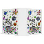Hand of Humanity Customizable Background Large Bin 3 Ring Binder