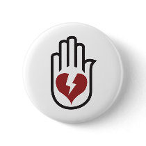 Hand On Heart - Emo Alternative Grunge Rock Punk buttons by RAWRoutloud Hand On Heart - Emo Alternative Grunge Rock Punk buttons