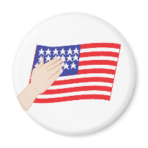 Hand over Flag magnets