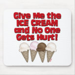 Hand over Ice Cream Mousepads