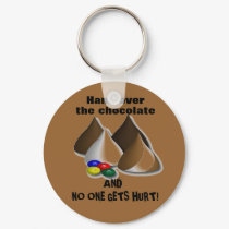Hand over the chocolate keychain