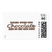Hand Over The Chocolate Postage Stamps