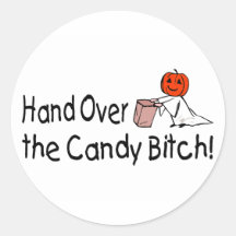 Hand Over The Halloween Candy Sticker