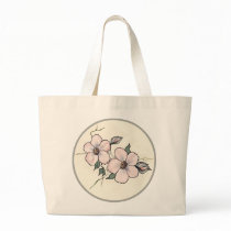 Hand Painted Blossoms Tote Bags