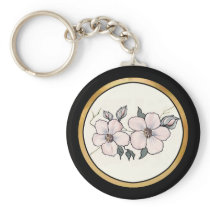 Hand Painted Blossoms Keychains