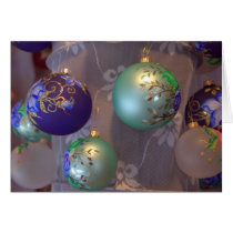 Hand painted Christmas tree ornaments cards