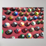 Hand-Painted Colorful Skull Poster posters
