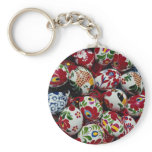 Hand-painted egg shells, Budapest, Hungary Key Chain