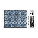 hand-painted mexican tile postage by sandrawolfe hand-painted mexican tile postage