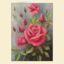 Hand Painted Roses cards