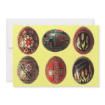 Hand Painted Ukrainian Easter Eggs customizable invitations
