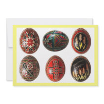 Hand Painted Ukrainian Easter Eggs customizable Announcement