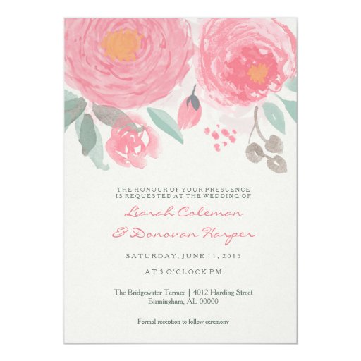 painted watercolor wedding invitations painted watercolor floral wedding invitation zazzle painted watercolor wedding invitations painted watercolor floral wedding invitation zazzle