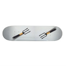Hand pitch fork custom skate board