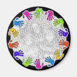 Hand Print Border Fridge Magnet