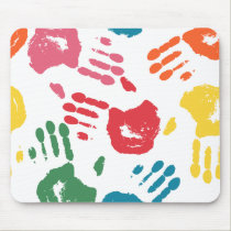 Hand Print mousepads