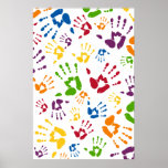 Hand Print Poster