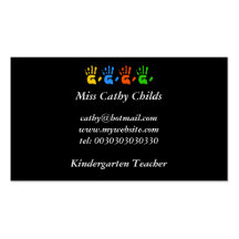 Hand Prints, Business Cards