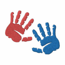 Hand Prints embroidered shirts by ZazzleEmbroidery Hand Prints embroidered shirts