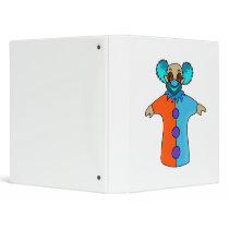 hand puppet clown vinyl binders