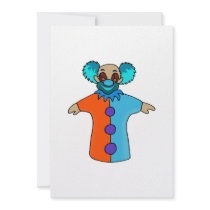 hand puppet clown invitations