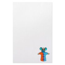 hand puppet clown custom stationery
