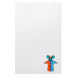 hand puppet clown custom stationery