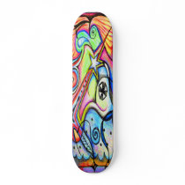 Hand Rendered Modern Design - "Solstice" Skate Board