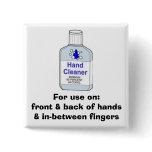 Hand Sanitizer Directions Pins