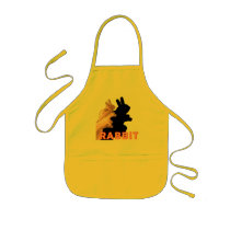 HAND SHADOW RABBIT APRON