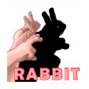 HAND SHADOW RABBIT t-shirts by nassosvakalis HAND SHADOW RABBIT t-shirts