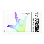 Hand Sign - I Love You postage