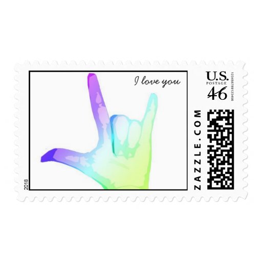 Hand Sign - I Love You Postage