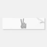 Hand sign Victory Bumper Stickers