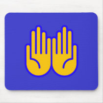 HAND SIGNAL PICTOGRAM mousepads