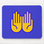 HAND SIGNAL PICTOGRAM MOUSE PAD