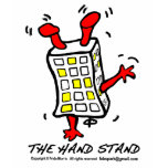 Hand Stand Building funny comics drawing t-shirts
