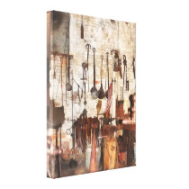 Hand Tools in Machine Shop canvas prints