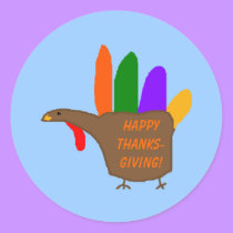 Hand Turkey - Thanksgiving stickers by Horseshoes3 Hand Turkey - Thanksgiving stickers