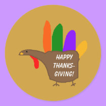 Hand Turkey - Thanksgiving stickers by Horseshoes3 Hand Turkey - Thanksgiving stickers