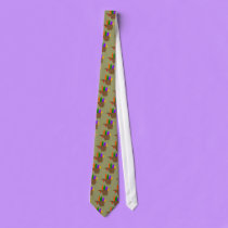 Hand Turkey - Thanksgiving tie by Horseshoes3 Hand Turkey - Thanksgiving tie