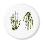 Hand Up Down Bronze Refrigerator Magnet