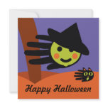 Hand Witch Halloween Invitation