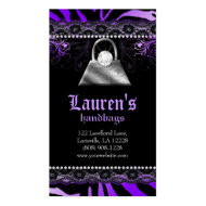 Handbag Purse N Lace Purple Zebra Modern Diamond profilecard