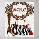 Handbag Purse Poster Boot Zebra Leopard Leather posters